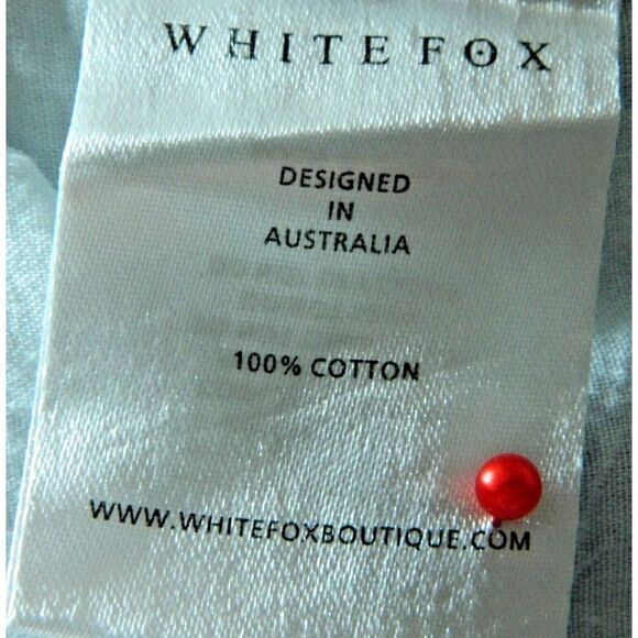 White Fox Jeans Size Small She's All That‎ Straight Leg High Waisted Blue Denim - Picture 11 of 11